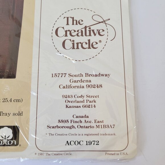 Vtg Creative Circle Cross Stitch Kit Geese Ducks Walking to the Pond NIP - Picture 2 of 4